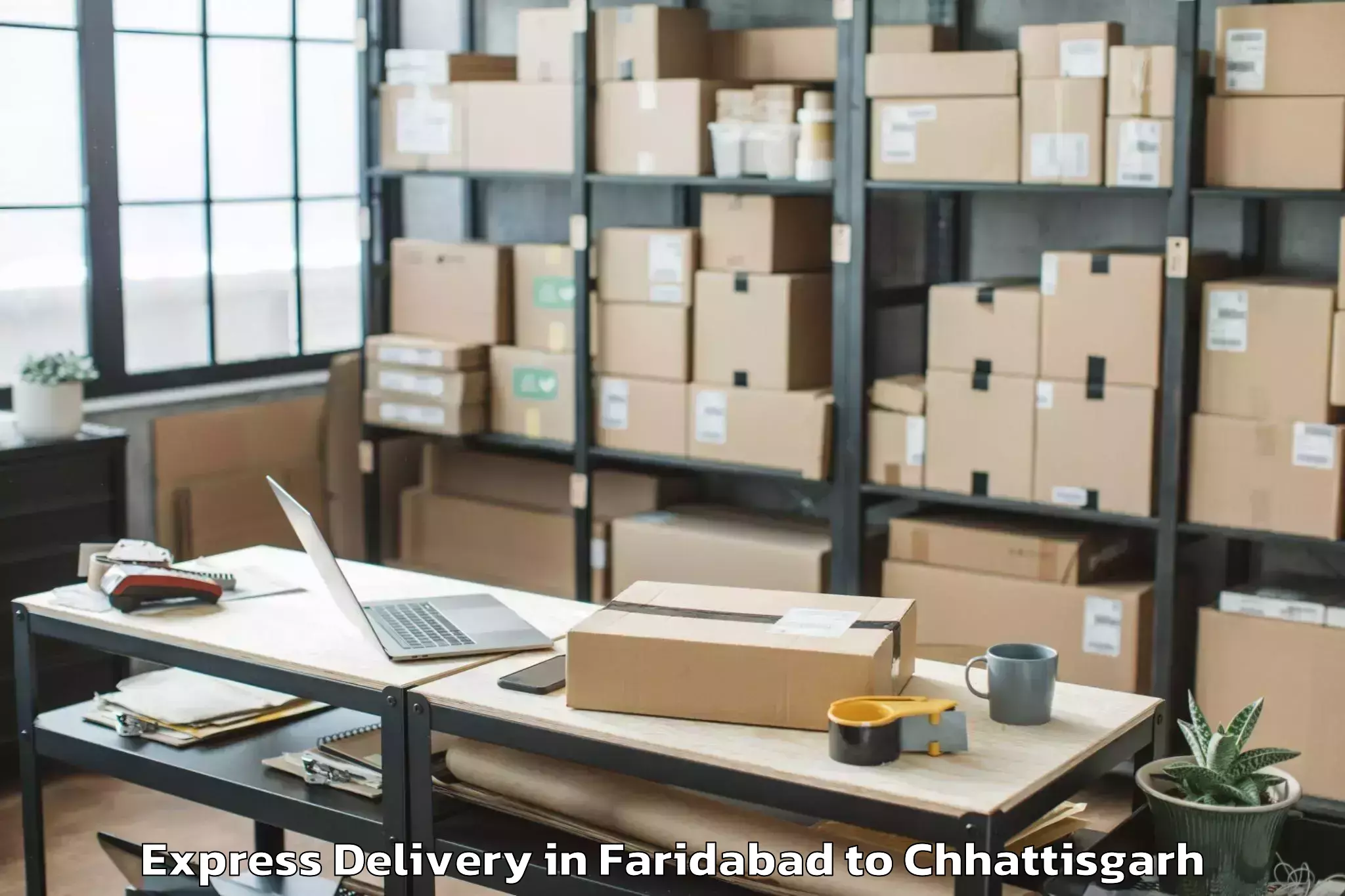 Hassle-Free Faridabad to Chirmiri Express Delivery